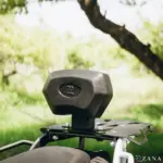 Zana Top Rack With MS Plate Compatible with Pillion Backrest For BMW F 450 GS (Frame White with Black Plate) - Image 7