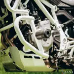 Zana Lower Engine Guard With Slider For BMW F 450 GS (White) - Image 3