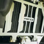 Zana- Radiator Guard SS Silver T-1 With F 450 GS Logo For BMW F 450 GS - Image 3