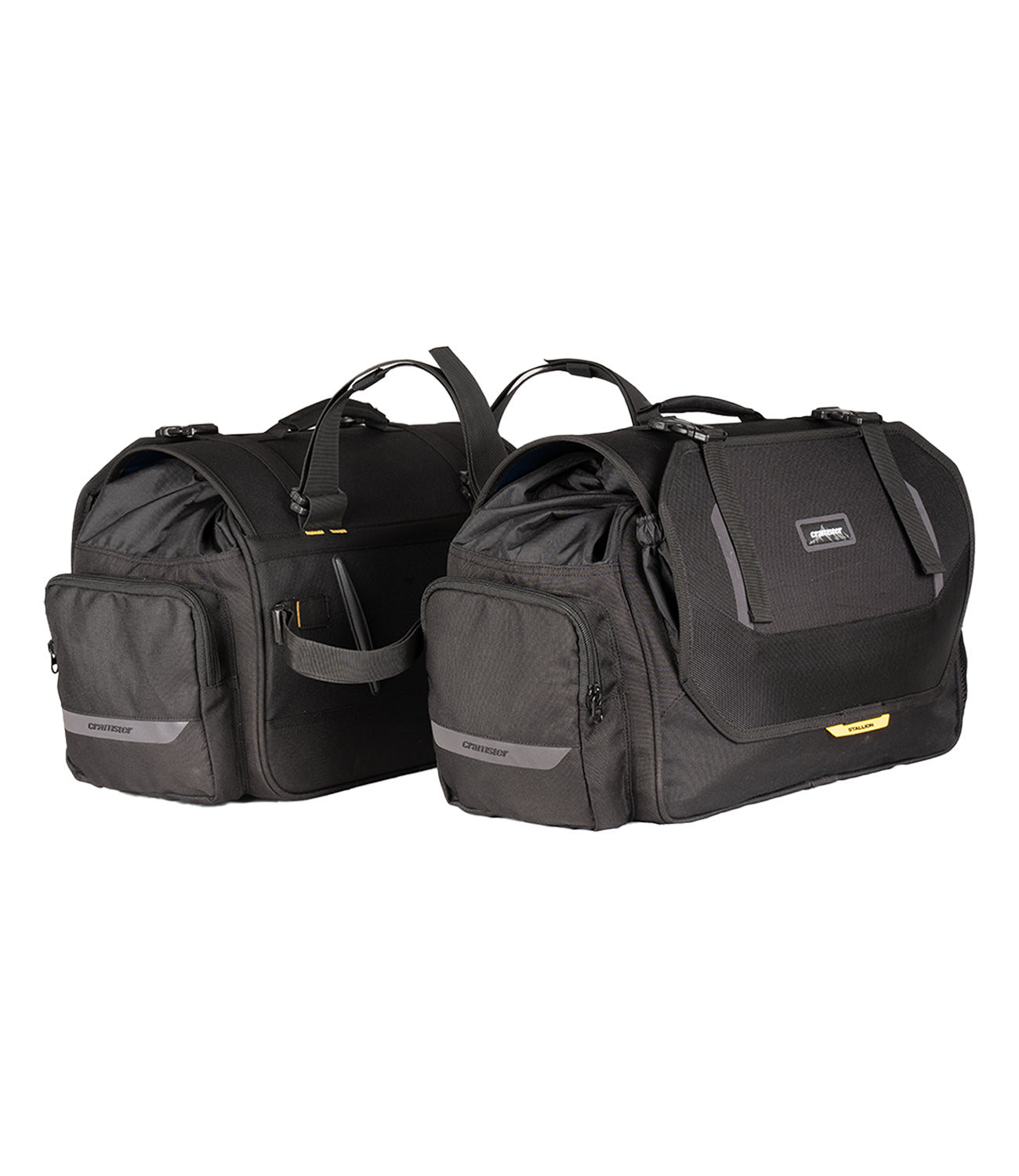 FRONT_5ef15c77-e75c-42cd-a002-8f81fd90d965 (2) Cramster STALLION SADDLEBAGS 60L WATERPROOF - Image 1