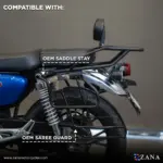 Zana Top Rack With Plate New-1 CB350 H'NESS Honda Split Seat/Single Seat Version-2(Not Compatible On New Model 2024 CB350 DLX PRO) - Image 2