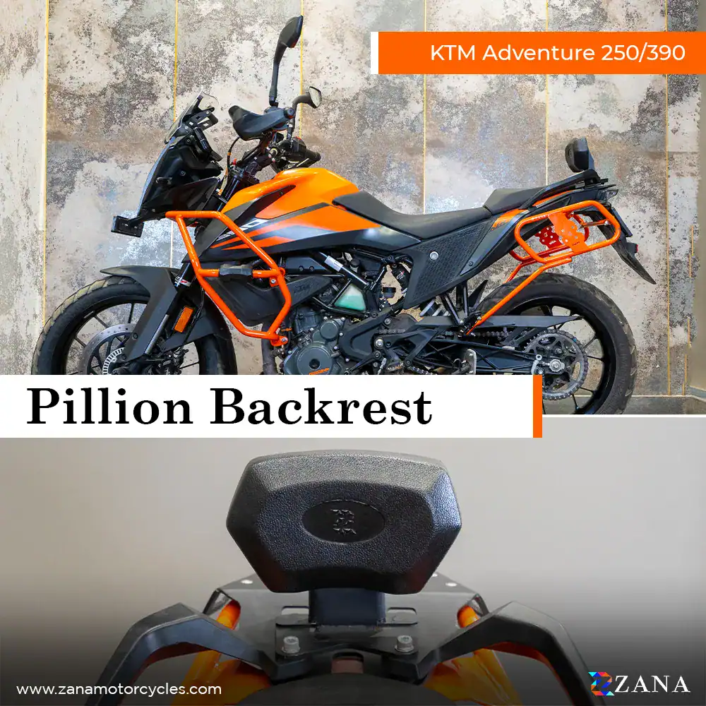 Zana-KTM-ADVENTURE-250-390-390X-390-Rally-Touring-Essentials-Backrest-Zana-PILLION-BACKREST-FOR-KTM-ADVENTURE-250-390 (1) Zana PILLION BACKREST FOR KTM ADVENTURE 250/390 - Image 1