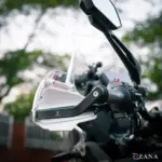 Zana Hand Guard For KTM ADV 390 2025 (White with Orange Logo) - Image 6