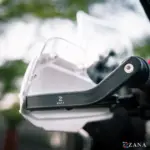 Zana Hand Guard For KTM ADV 390 2025 (White with Orange Logo) - Image 5