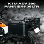 Zana Panniers (36Ltr) Aluminum L-Flat Black With Frame For KTM ADV 390 2025