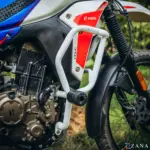 Zana Crash Guard With Slider Glossy White For X-Pulse 210 - Image 6