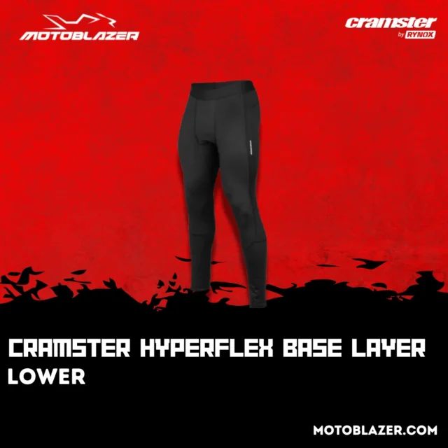 🔥 Ride Cooler, Ride Longer 🔥
Meet the Hyperflex Base Layer Lower – your secret weapon for staying fresh, comfortable, and focused on those hot, humid rides.

✅ 4‑way stretch ensures unrestricted movement
✅ Moisture‑wicking, breathable fabric with sweat regulation
✅ Anti‑microbial treatment keeps odors at bay
✅ Seamless-knit design eliminates chafing
✅ Ideal for humid climates with polyamide–elastane build

💰 MRP: ₹899/-

Comfort you won’t overthink—wear it under your jeans or riding pants to combat sweat, enhance breathability, and keep every ride fresh.

Shop now: www.motoblazer.com
 Contact: 7899260004